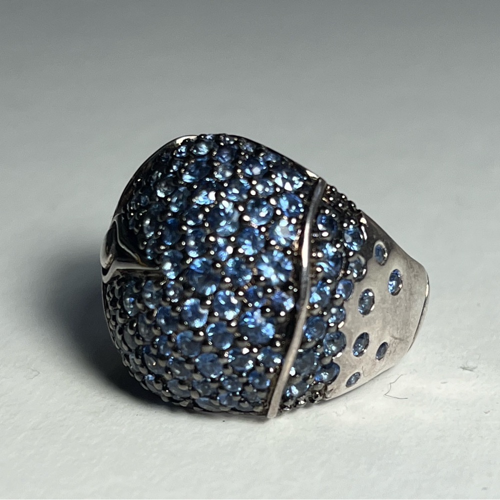 John Hardy Bamboo Sterling Silver Lava Dome Ring - Picture 2 of 5